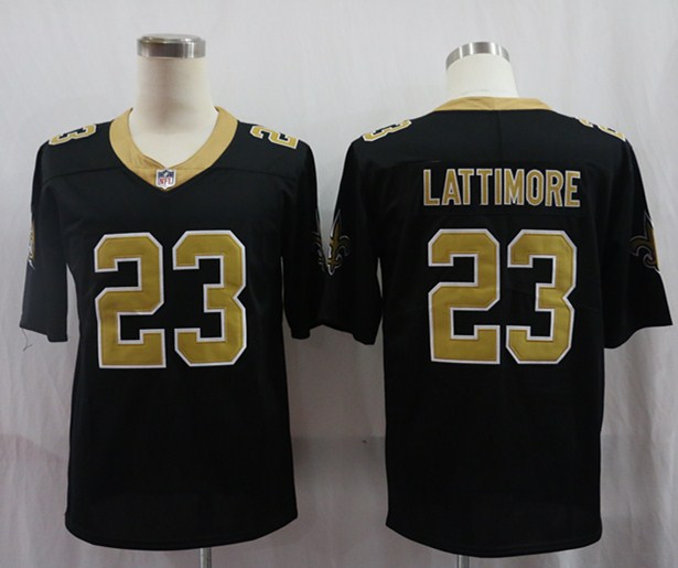 Men's New Orleans Saints Marshon Lattimore #23 Black Jersey